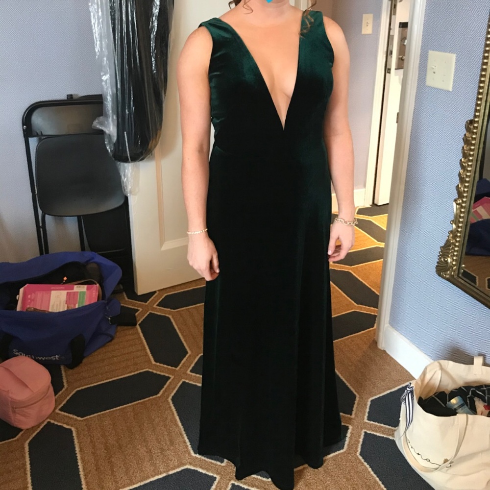 Jenny Yoo Logan Bridesmaid Dress Green Size 8 - Picture 3 of 13